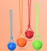 Pet Dogs Toys Indestructible Chews Toy Balls With String Interactive Toys For Large Dog Puppy Bouncy Rubber Solid Ball Wholesale