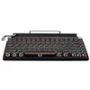 لوحة مفاتيح الآلة الكاتبة اللاسلكية بلوتوث RGB الملونة الخلفية الرجعية الميكانيكية لجهاز الكمبيوتر اللوحي المحمول GK99 210610313A