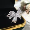 팔찌 귀걸이 목걸이 AAZUO 18K 보석 세트 화이트 골드 리얼 다이아몬드 1ct 여성 약혼 결혼식을위한 고급 보우 나노 링 귀걸이 선물