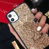 패션 iPhone 12 13 Pro Case Luxury Masonry Bezel Set Letter Design 11 Promax 7 8 x xs xr Plus Phone Case