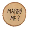 結婚して私に結婚指輪箱木製寝室の宝石保管ボックス装飾飾りバレンタインデー提案リングギフトラップBH6772 wly