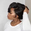 Short Straight Hair Rose Net Wig Bouncy Curly Natural Afro Kinky Wave