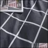 Bedding Sets Supplies Home Textiles Garden Black And White Plaid Set The New 3Pcs/Set Duvet Er Pillowcase Bed Kids / Adt Bedclothes /J Dro