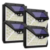 188 LED Solar Wall Luzes Ao Ar Livre 4Modes Lâmpada Solar Powered Solar Luz Solar Impermeável Luz sensor de movimento para jardim Patio Luces Solares