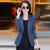 Kadın Suits Blazers Kadın İş Ceketleri Bahar Sonbahar Zarif Bir Düğme İnce Ofis Kadın Ceket Gündelik Kadın Topswomen's
