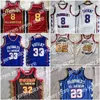 Nuova stampa Mcdonald All American Basketball Jersey 8 33 Bryant 22 Anthony 32 Davis 20 Jack Nero Blu Bianco Rosso cucita