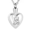 Orso Teddy Cremazione Urna Nekclaces per Ceneri Gioielli per le donne Cuore Memorial Ash Keepsake Urna Locket Pendant Ash Holder1300w