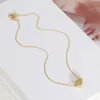 Pendant Necklaces Simple Small Glossy Bean Fashion Clavicle Chain NecklacePendant