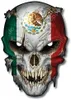 Meksykańska czaszka USA American Flag naklejka naklejka samochodowa