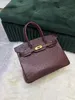 25cm brand tote ostirch purse luxury handbag real ostrich Leather fully handmade stitching burgundy red pink etc colors wholesale price fast delivery