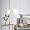 Hanglampen Noord -Europa Post Moderne slaapkamer Bedroom Designer Milk Tea Shop Kleding Koffiebar Creatieve kroonluchter