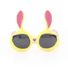 Okulary przeciwsłoneczne Dzieci 039s Spolaryzowane okulary przeciwsłoneczne Mała dziewczynka Super Super Rabbit Silikon Gogle Anti Ultraviolet Sunshade1261746