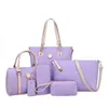 5 Set berömda varumärken Kvinnor Lyxig handväska PU läderväskor Väskor axel messenger damer handväska