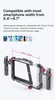 Video de gaiola de telefone inteligente Vlog Rig Rig Handle para 5,4 '' a 6,7 ​​'' iOS Telefone x 11 12 13 Mini Pro Max Android Phones Photography