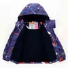 Enfants Veste À Capuche Bébé Garçons Filles Coupe-Vent Imperméable Vestes Runaway Enfants Garçons Double Pont Polaire Vestes J220718