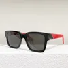 occhiali da sole quadrati in acetato nero rosso oversize firma laser a triangolo da donna sfumature colorate retrò per le donne PR08ZV occhiali da sole occhiali da sole da ballo femminili polarizzati