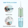 Dental water jet Oral irrigator Irrigator Teeth whitening floss Water flosser 6Tips 240ML Portable USB HOME 220510