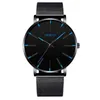 Wristwatches Minimalist Men Fashion Watches Simple Business Mesh Belt Quartz Ultra Thin Sport Casual Luminous Needle 220419