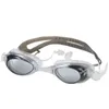 Gafas Gafas Profesionales Impermeables HD Gafas de natación Gafas de natación con tapones para los oídos Clip para la nariz Electrochapa Impermeable Silicona Adluts G220422