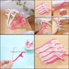 25pcs/zak Plastic Dental Tootick Cotton Floss Stick voor orale gezondheidstafel keukenbar accessoires gereedschap OPP Bag Pack Drop levering 2021 TOOTI