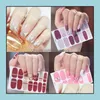 Autocollants Stickers Nail Art Salon Santé Beauté Mti Facultatif Fl Étanche Durable Beaucoup Designss Personnalité Mode Nouveau Style Ongles Vernis D