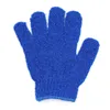Scrubbing отшелушивающие перчатки 1 шт. Двухсторонняя нейлоновая Душевая перчатка для душа для тела скраб для купания для купания GCE13869