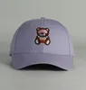 Lindo urso bonés chapéu verão homens mulheres designer boné de moda boné de beisebol com letras bordadas sol chapéus casquette 4 cores