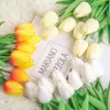 Mini Pu tulip artificial flower Faux Floral decoration wedding hotel home photography decoration