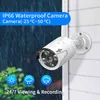 Hiseeu 3MP 8CH Kit de vidéosurveillance caméra sans fil 10.1 "moniteur LCD 1536P système de caméra de sécurité extérieure WIFI NVR Kit AA220315