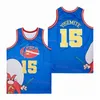 Man Movie 15 Sam Basketball Yosemite Jerseys Хип -хоп для спортивных вентиляторов дышащие вышивка хип -хопа и шить