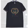 Zomer nieuwe Europese goederen heren T-shirts t-shirt met korte mouwen ronde hals trendy comfortabel all-match pailletten borduurtop Designer T-shirt45