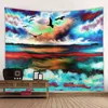 Seaview Sailing Tapestry Hippie Home Living Room Decoration Wall Rugs Bedroom Decor Eesthetic Hanging J220804