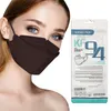 KN95 Masker Dezelfde kleur oor touw stof facemask kleurrijke oor touwen volwassen driedimensionale wegwerp maskers groothandel