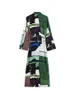 PBZA3381580 Frauen 2022 Neue Chic Mode druck lange kleid stil Kleid Vintage Langarm Weibliche Kleider robe Mujer 3381/580 T220804