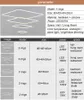 Подвесные лампы современные минималистские творческие квадратные акриловые светодиодные люстра гостиная