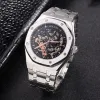 Heren mechanisch horloge automatisch hol uurwerk 42 mm maat saffier spiegel 316 fijn staal