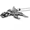 Pendentif Colliers Collier de crâne d'aigle en acier inoxydable pour hommes Hip Hop Rock Party Bijoux GH072501Pendant