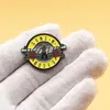 Guns N039Roses Enamel Pins Zabawne sztuka muzyka broszka mężczyźni Kobiety biżuteria biżuteria