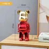 Nordic Resin Bearbricks 400% Crafts Violent Bear Electroplating Electronic Sculpture Ornament Home Decoration Living Room