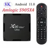 X96 max plus Ultra Android 11 TV -låda Amlogic S905x4 4G 32G 5G Dual WiFi BT YouTube HD AV1 Smart Media Player 8K Set Top Box
