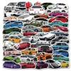 Autocollant étanche 50/100 pièces Cool Sports Racing voiture autocollants pour pare-chocs vélo casque bagages Snowboard vinyle décalcomanies autocollant bombe JDM style voiture autocollants