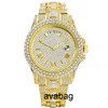 Другие часы мужские часы Iceed Out Thates Luxury Gold Diamond Mens Watch Hip Hop Водонепроницаемые 30 млн. Дневные.