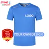 Camisa de impressão personalizada secagem rápida o pescoço ginásio masculina roupas diy p