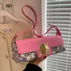 Akşam çantaları smooza lüks dikdörtgen omuz çantası çiçek baskı katı deri çantalar kadın tasarımcı çanta 2022 için