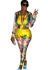 Mode Damen Trainingsanzüge Damen Vintage Bedruckte Pullover Shirts Set Freizeithemd Tops Hosen Frauen Zweiteilige Sets Dame Kleidung Mujer S-2X