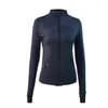 Veste de Yoga pour femmes, manteau de Sport d'entraînement, veste de Fitness, veste de fitness, vestes de sport à séchage rapide, veste de couleur unie, fermeture éclair, jogging, chemise de sport, vêtements de sport