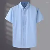 camisas formales azules para hombre