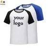 Raglan Camiseta Homens e Mulheres Personalizados Verão Modal Casual Manga Curta Camiseta Impressão Equipe Publicidade Top 220609