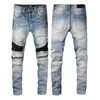 Jeans 22SS Herren Designer Distressed Ripped Biker Slim Fit Motorrad Denim für Herren Top-Qualität Jeans Mans Hosen für Herren