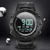 Men's Watch Cool Sports LED Digital Acrylic Dial Silicone Strap 50M Waterproof Wristwatch